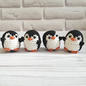 Crochet penguin plush miniature stuffed animals
