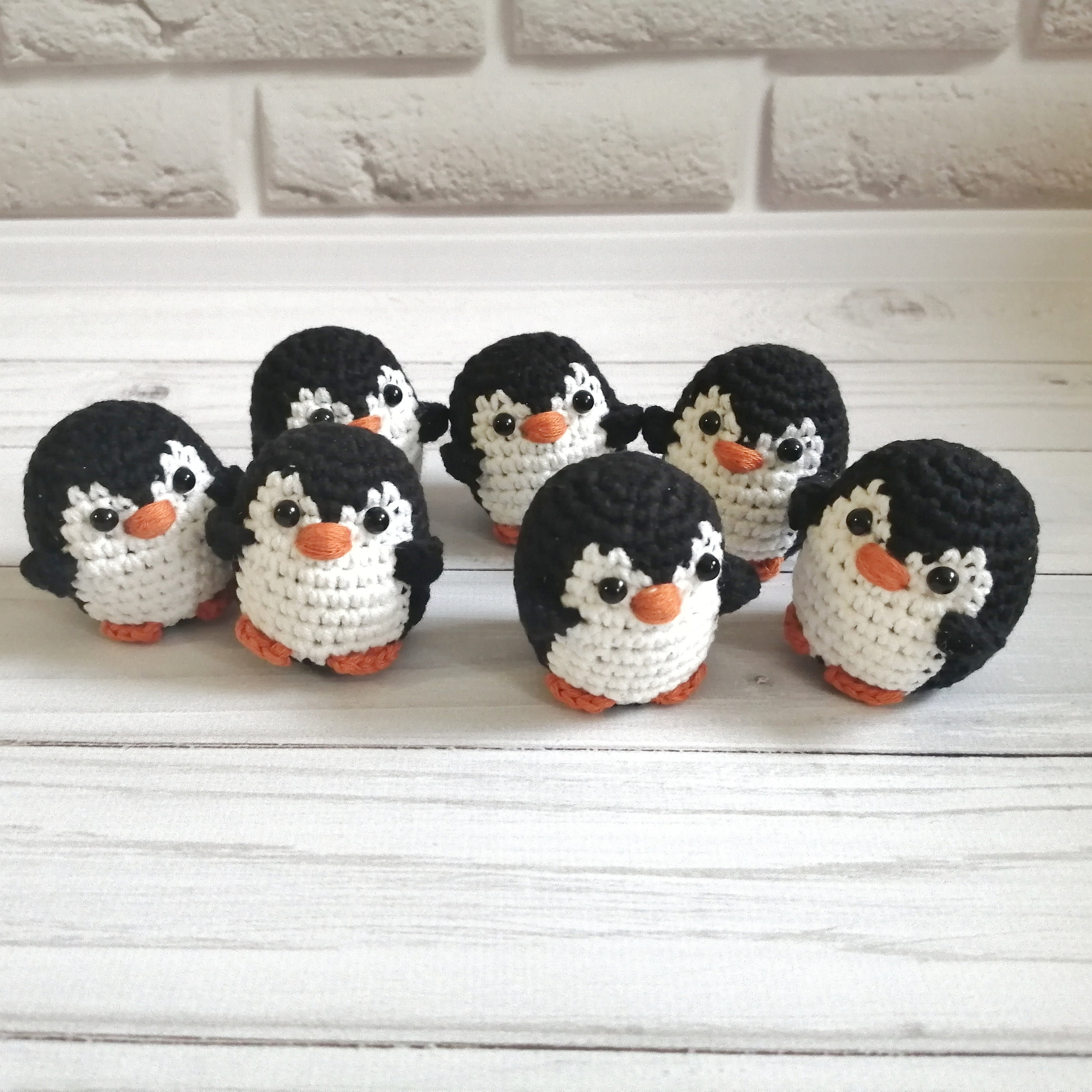 Gehäkelter Pinguin Schlüsselanhänger, Schlüsselanhänger Mini Pinguin -  .de