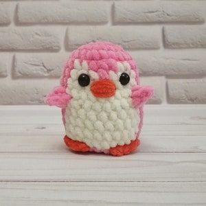 Gehäkelter Pinguin aus Plüsch niedliches Schreibtisch-Accessoires