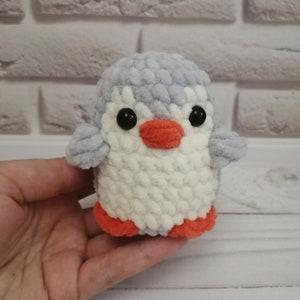 Gehäkelter Pinguin Plüsch niedliches Schreibtisch Accessoire