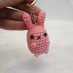 Bunny plush keychain