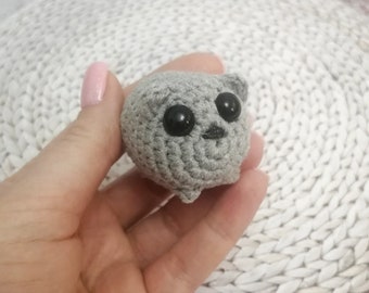 Crochet Sad Hamster Plush: Handmade Emotional Support Doll