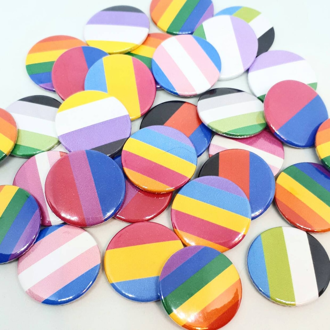 Straight Ally Button Badge. LGBTQ Ally Pin Badges. Pride Etsy UK
