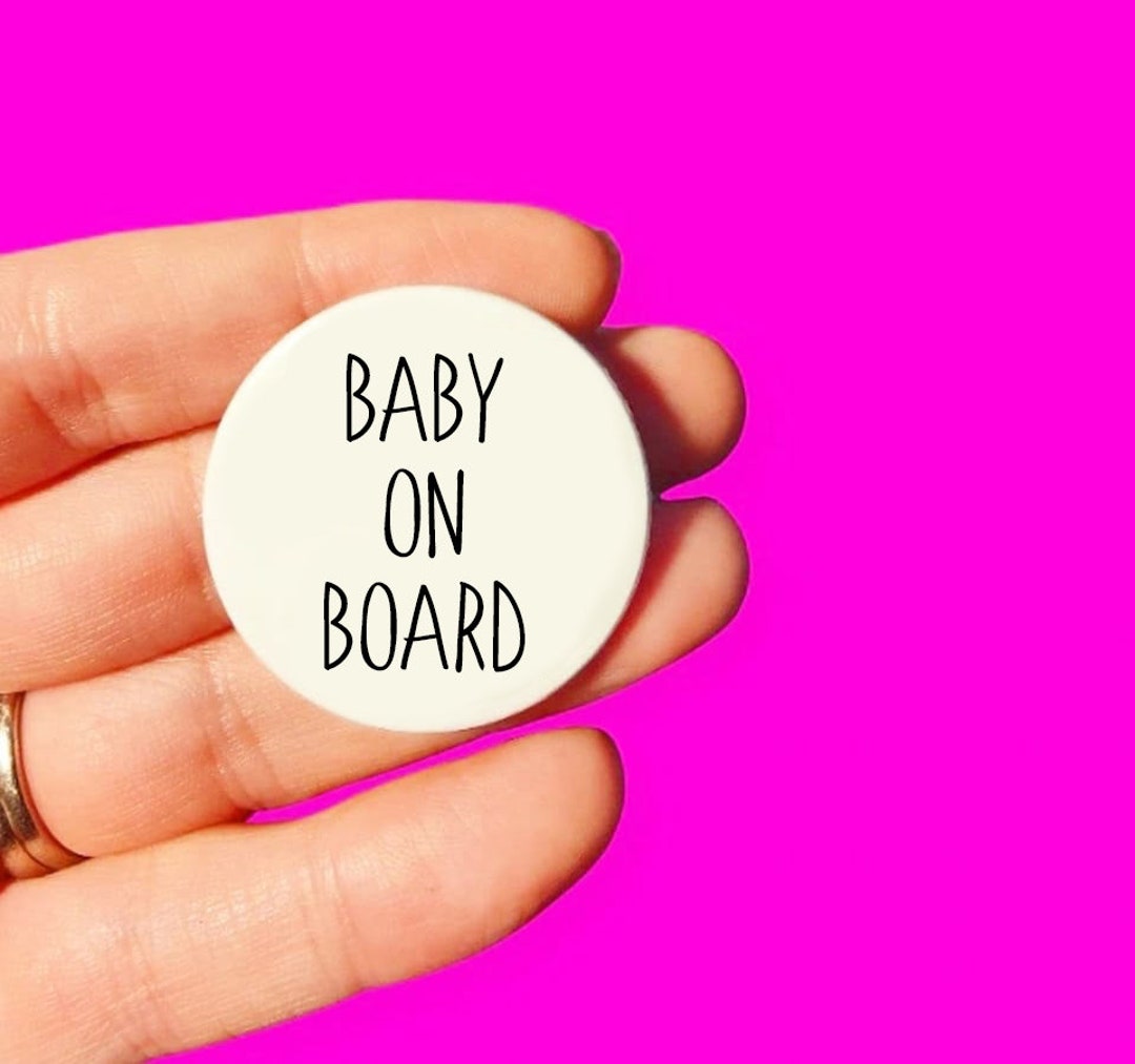 Baby on Board Badge. Baby on Board Button Badge. Pregnancy Etsy UK