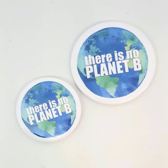 Climate Change Button Badges There Is No Planet B Awareness Etsy