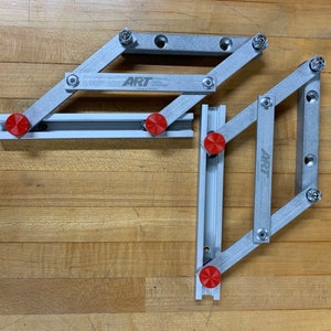 Mini Laser Engraver Adjustable Alignment Fence Guide Pair Mini Half Size Version. Fits Galvo and XT Ultra. 50mm and 35mm hole pitch.