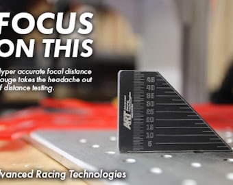 Reusable Laser Focus Gauge. Find exact focus & field of view in 14 seconds. Simply change the business card for unlimited use. All galvo.