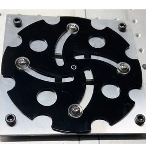 Acrylic/Aluminum Engraving ,All Aluminum Self centering chuck or vise. Galvo, Gantry Fiber Co2 UV Lasers. Not intended for high temp engrave