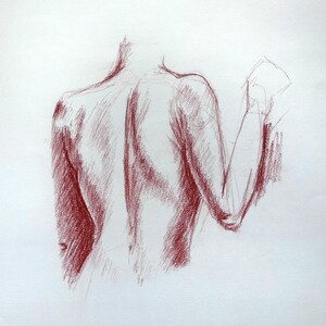 Original Graphite Drawing &#39;UNTIL TOMORROW&#39; - Art BasRas | Free Shipping | Framing by request