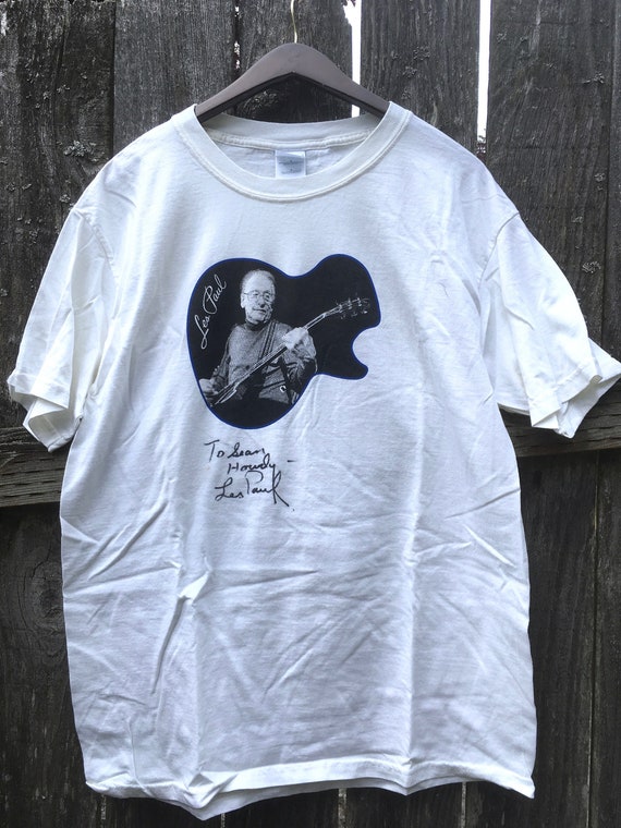 Autographed Les Paul T-shirt