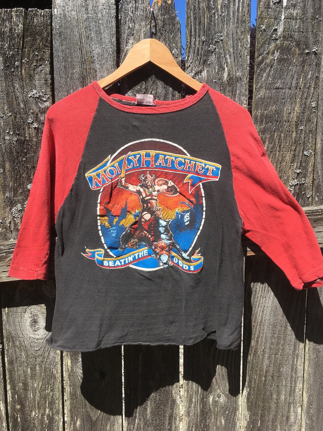 70's Molly Hatchet Raglan sleeve T-shirt - Tシャツ