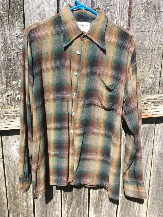 Vintage 1960's Arrow Shadow Plaid - Etsy