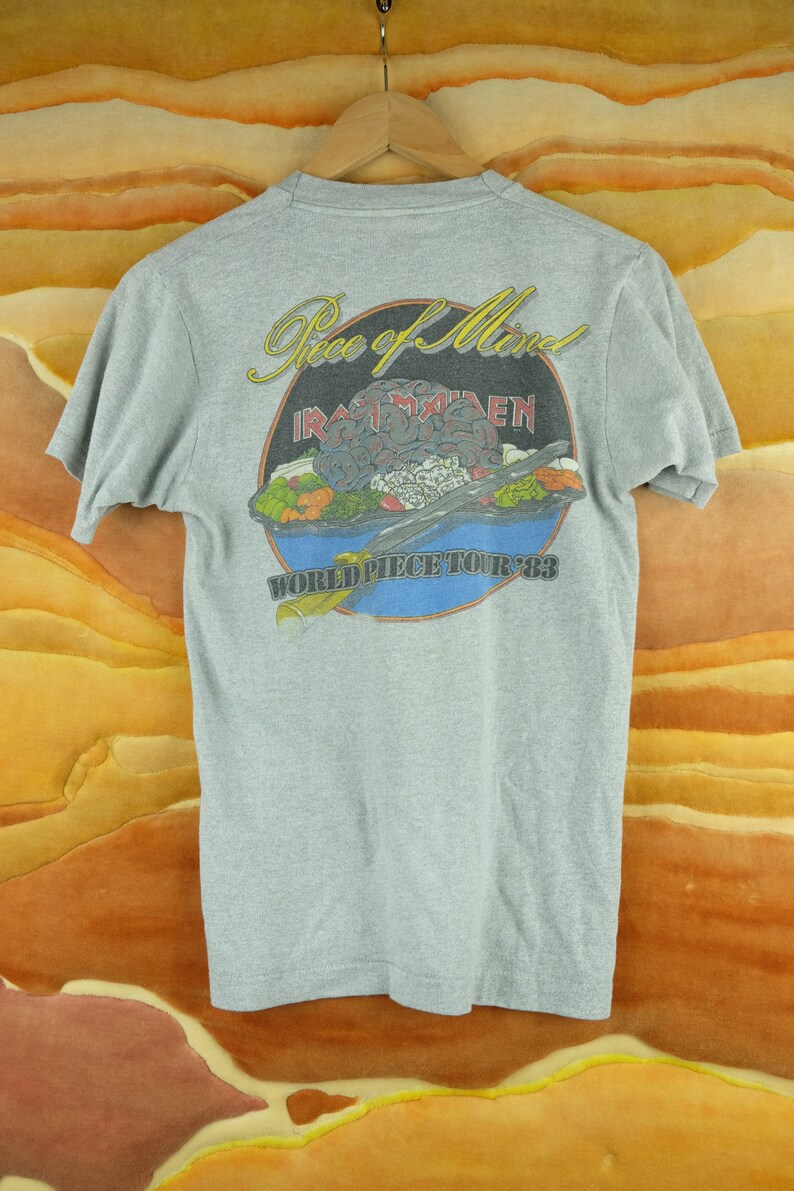 Vintage Iron Maiden 1983 Piece of Mind Tour Shirt Etsy
