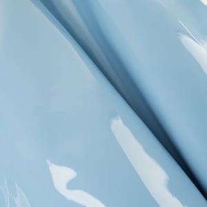 LIGHT BLUE Glossy Brevetto Mancanza ITALIAN Pelle Vitello mucca Nascondi Rottami Pezzi quadrati Campioni campioni 5x5-20x20in.