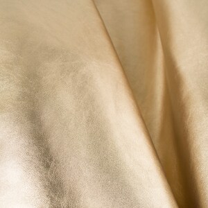 GOLD ITALIAN Lambskin sheep leather hide skin hides nappa image 2