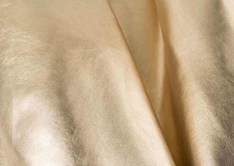 GOLD ITALIAN Lambskin sheep leather hide skin hides nappa image 2