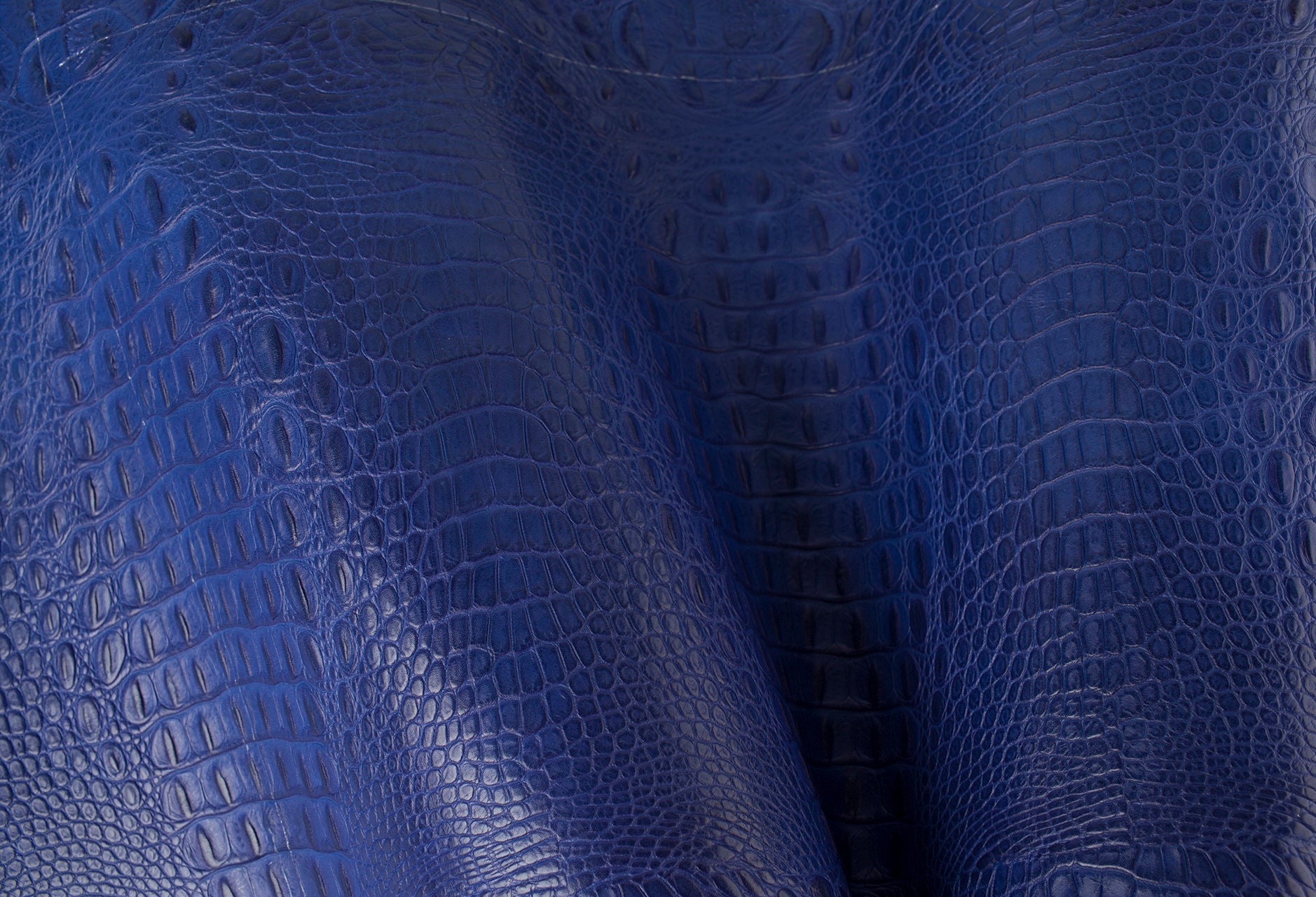 DARK BLUE EMBOSSING ITALIAN Leather Calf Cow Hide Scraps Scrap Square Pieces
