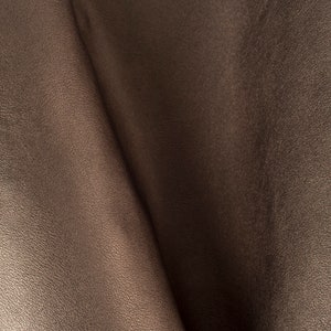 Brown  ITALIAN Lambskin sheep leather hide skin hides nappa