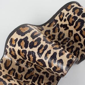 Print Jaguar ITALIAN genuine SNAKE leather (on fabric lining) glossy skin AYERS