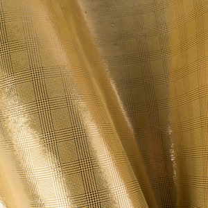 Yellow with sparkles Embossed Print ITALIAN Lambskin sheep leather hide skin hides nappa  7+ sqf