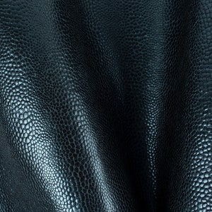 Blue Sea Snake Print Embossed ITALIAN Lambskin sheep leather hide skin hides nappa (6+) (B1-F1)