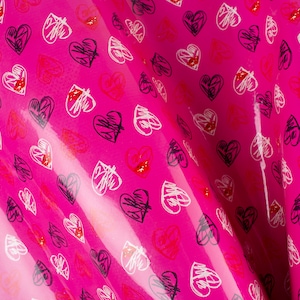 Stampa rosa cuori Vernice lucida Mancanza pelle ITALIANA Vitello Pelle di Mucca Rottami Rottami Pezzi quadrati Campioni Campioni 5x5-20x20in.