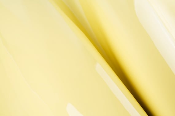 Light Yellow Patent Leather Cowhide Pieces, Italian Calf Scraps