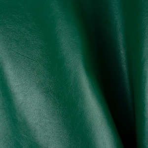 Dark Green Italian Leather Pieces: Hard Calf Hide Scraps