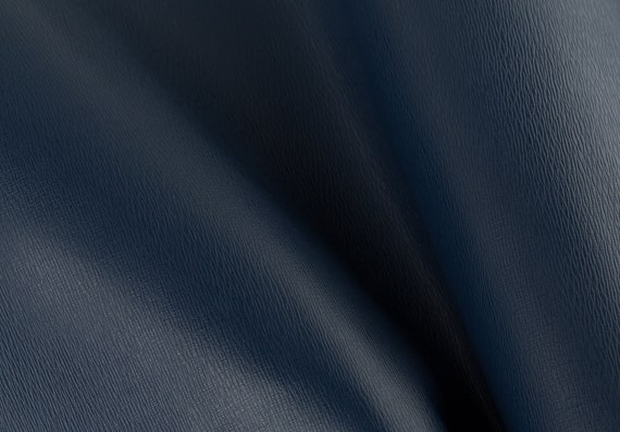 DARK BLUE EMBOSSING ITALIAN Leather Calf Cow Hide Scraps Scrap Square Pieces