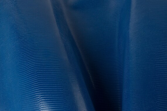 DARK BLUE EMBOSSING ITALIAN Leather Calf Cow Hide Scraps Scrap Square Pieces