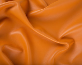 ORANGE ITALIAN Lambskin sheep leather hide skin hides nappa Apt.24