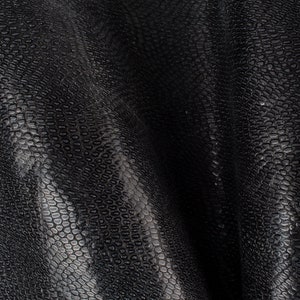 Graphite Vintage Pithon Embossed Print ITALIAN Lambskin sheep leather hide skin hides nappa  8+ sqf