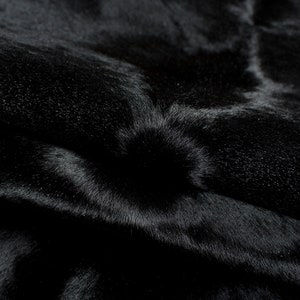 New BLACK  ITALIAN Cavallino Leather Pony hide skin, skins hides