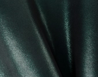 Sparkling Dark Green Embossed Italian Lambskin Leather Hide (6+ sqf)