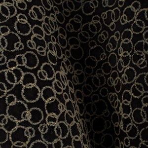 Black/Gold Velours with beads and with sparkles ITALIAN Goat Suede   leather hide skin hides   3+ sqf
