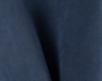 Dark Blue Crocodile Embossed Italian Leather Pieces - 5x5 to 20x20 in