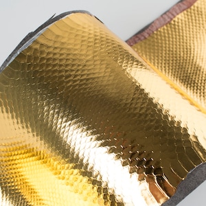 Oro italiano genuino SNAKE cuero (en el forro de tela) piel brillante AYERS