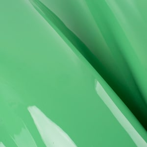 MINT LIGHT Glossy Brevetto Manca ITALIAN Pelle Vitello Mucca Nascondi Scarti Pezzi quadrati Campioni 5x5-20x20in.