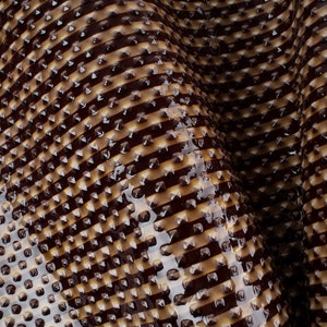Mancanza di vernice lucida in rilievo marrone/beige Stampa ITALIANA Pelle di vitello Scarti di pelle di mucca Scarti Pezzi quadrati Campioni Campioni 5x5-20x20 pollici.