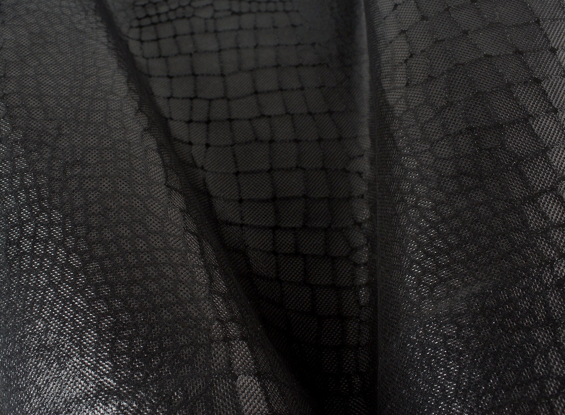 Black Crocodile Embossed Print Nubuk With Sparkles ITALIAN | Etsy