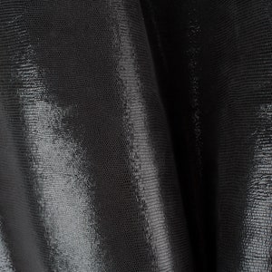 Dark Graphite with sparkles Iguana Embossed Print ITALIAN Lambskin sheep leather hide skin hides nappa (3+ sqf) (D1-IG1)