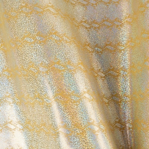 Yellow/Gold with sparkles Pithon Embossed Print ITALIAN Lambskin sheep leather hide skin hides nappa  6+ sqf