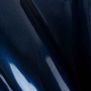 Dark Blue Perl ITALIAN Glossy Patent Lack Leather Calf Cow Hide Scraps Scrap Square Pieces Campioni campioni 5x5-20x20in.