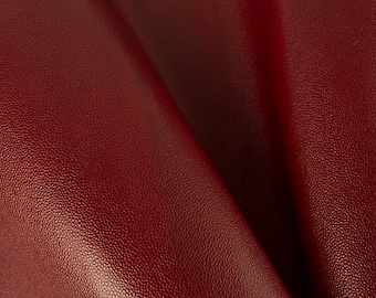 Dark Marsala Caviar ITALIAN  Leather Calf Cow Hide Scraps Scrap Square Pieces Swatches Samples  5x5-20x20in.