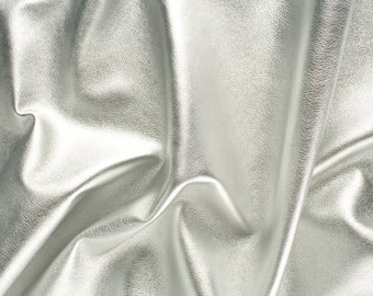 SILVER ITALIAN Lambskin sheep leather hide skin hides nappa