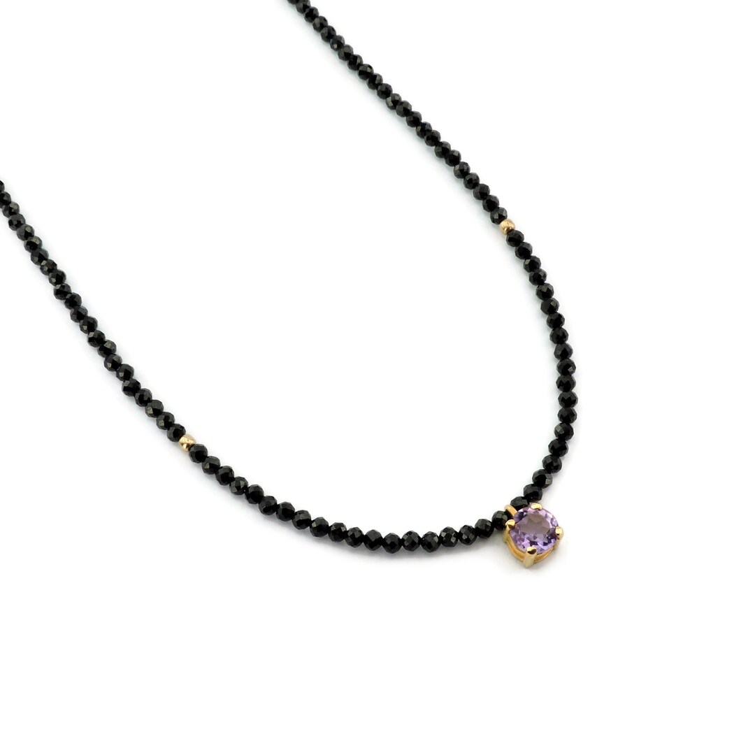 Collar Gargantilla De Cuentas Blancas Espinela - Diseño Boho Vintage, Hecho A Mano