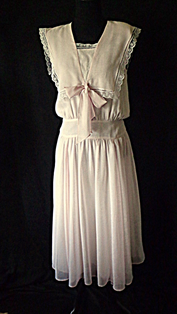 Jessica McClintock Gunne Sax Pink Edwardian Style