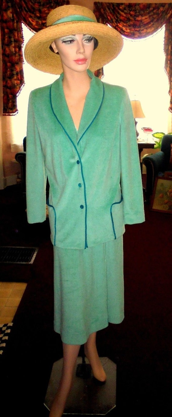 Vintage De Weese Design Chenille Terry Dress / Mat