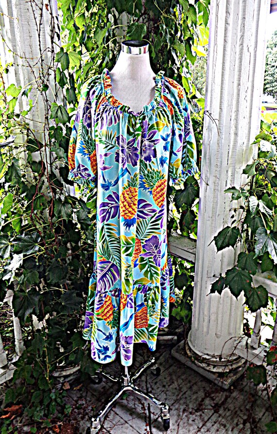 Hilo Hattie Hawaiian Patio Dress Size L