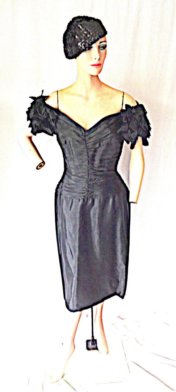 Tadashi Cold Shoulder Black Dress 12